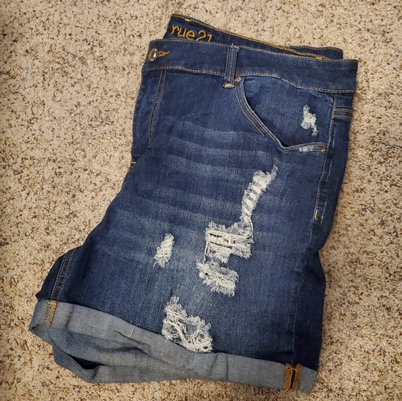 Rue21 Pants - Distressed Denim Jean Shorts